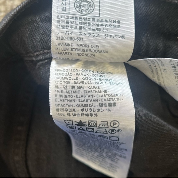 Levi’s Big E Premium Ribcage Crop Flare – High Waisted – Black – Size 25 - Picture 11 of 14